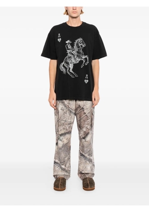Melt graphic-print T-shirt - Black