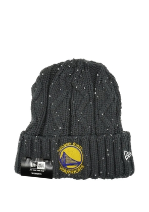 NEW ERA CAP Golden State Warriors cable-knit beanie hat - Grey