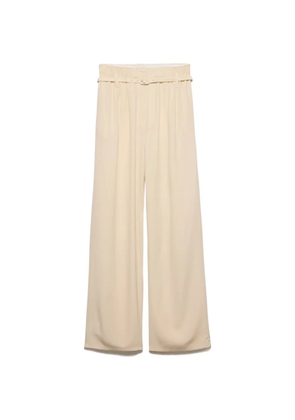 Prada silk marocain pants - Neutrals