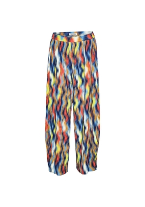 Henrik Vibskov O Pants plissé-effect palazzo pants - Blue