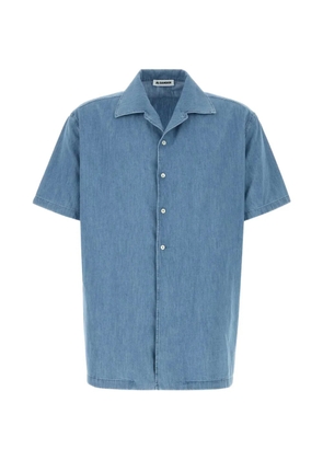 Jil Sander short-sleeve chambray shirt - Blue