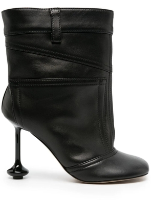 LOEWE Toy petal-toe leather ankle boots - Black