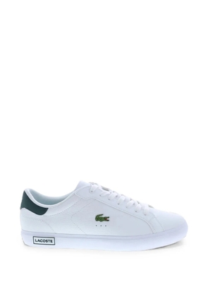 Lacoste Powercourt lace-up leather sneakers - White