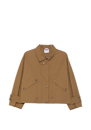 ASPESI high-neck button-up jacket - Brown