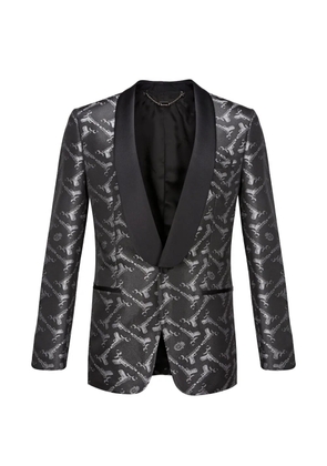 Billionaire Robin jacquard-logo blazer - Black