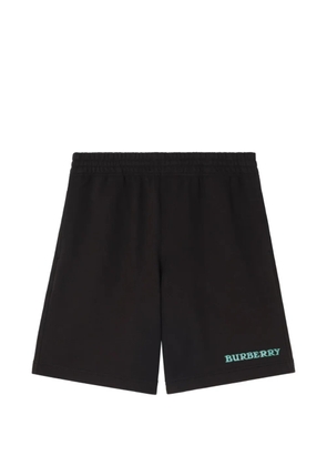 Burberry logo cotton shorts - Black