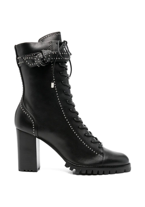 Alexandre Birman stud-embellished lace-up boots - Black