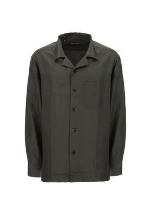 TOM FORD silk camp-collar shirt - Grey