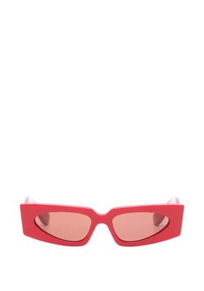 VALENTINO GARAVANI EYEWEAR VLogo rectangle-frame sunglasses - Red