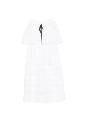 Vita Kin Bari broderie-anglaise midi dress - White