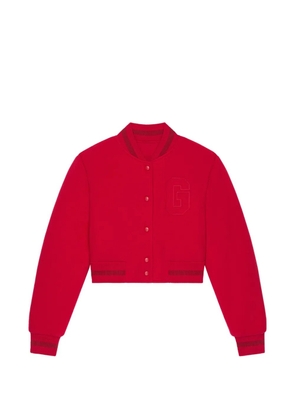 Givenchy embossed-monogram wool jacket - Red
