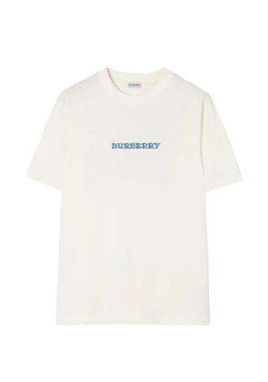 Burberry heritage logo cotton T-shirt - Neutrals