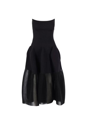CFCL ribbed-knit panelled mini dress - Black