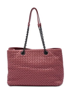 Bottega Veneta Pre-Owned 2012-2026 Medium Nappa Intrecciato Double Chain tote bag - Pink