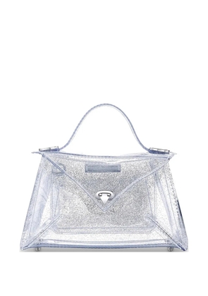 Tyler Ellis small LJ Jelly glitter-effect tote bag - White