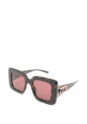 Gucci Eyewear square-frame sunglasses - Brown