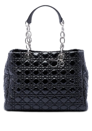 Christian Dior Pre-Owned 2012 Large Patent Cannage Lady Dior Soft Shopping tote bag - Black