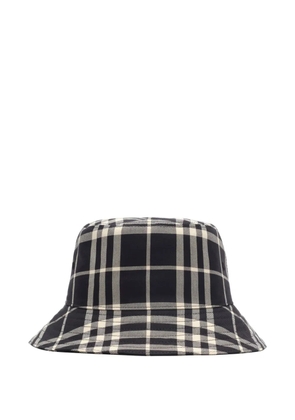 Burberry Check cotton bucket hat - Black