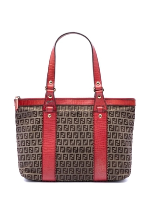 Fendi Pre-Owned 2000-2010 Zucchino Canvas tote bag - Red
