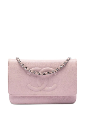 CHANEL Pre-Owned 2012 CC Caviar Wallet On Chain crossbody bag - Pink