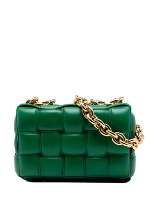 Bottega Veneta Pre-Owned 2012-2026 Nappa Intrecciato Padded Chain Cassette satchel - Green