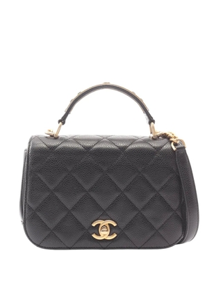 CHANEL Pre-Owned 2017-2018 Mini Quilted Caviar Carry Around Flap satchel - Red