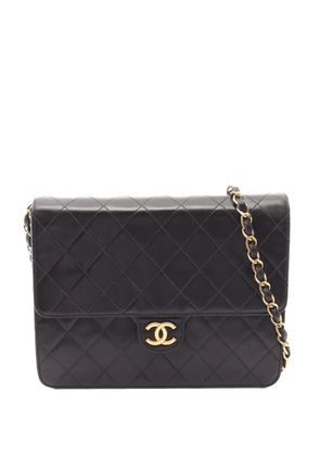 CHANEL Pre-Owned 1997-1999 Small CC Quilted Lambskin Single Flap crossbody bag - Black