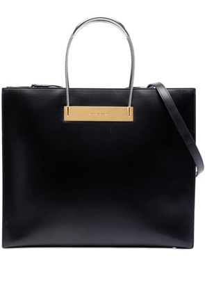 Balenciaga Pre-Owned 2015 Small Leather Cable Shopper Tote satchel - Black