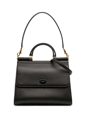 Dolce & Gabbana Pre-Owned 2015-2026 Large Calfskin Sicily 58 satchel - Black