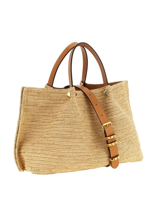 Valentino Garavani VLogo-embellished tote bag - Neutrals