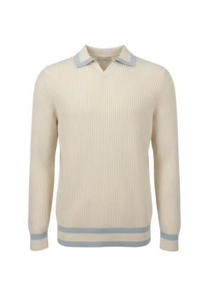 CHÉ Jude ribbed-knit polo sweater - White