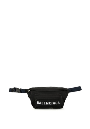 Balenciaga Pre-Owned 2019 Nylon Logo Wheel belt bag - Blue