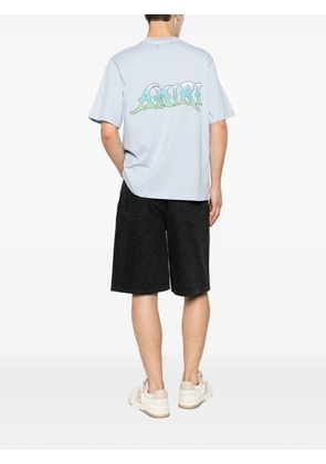AMIRI logo-print cotton T-shirt - Blue