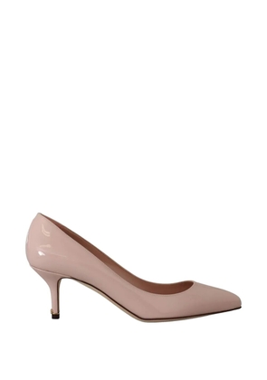 Dolce & Gabbana patent-finish pointed-toe pumps - Pink