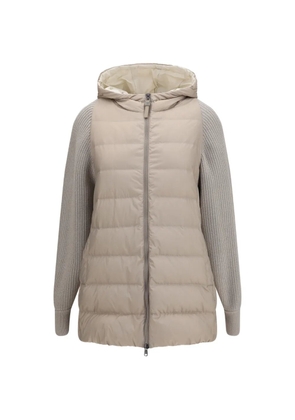 Brunello Cucinelli padded panelled jacket - Neutrals