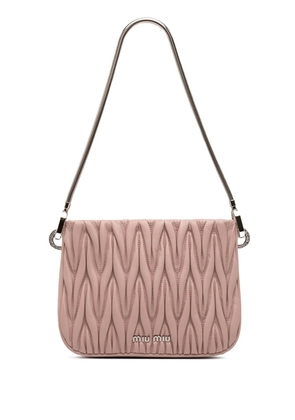 Miu Miu Pre-Owned 2021-2026 Matelasse Nappa Sassy shoulder bag - Pink
