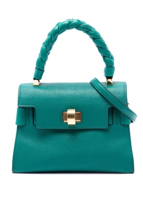 Miu Miu Pre-Owned 2010-2026 Mini Goatskin Madras Click Top Handle Bag satchel - Blue