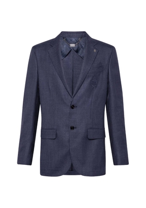 Billionaire Crest single-breasted blazer - Blue