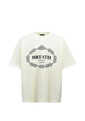 BREATH logo-print T-shirt - White