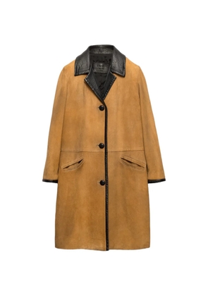 Prada suede coat - Brown