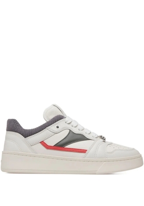 Bally panelled logo-detail sneakers - WHT/REDFIRE/TRUEGREY