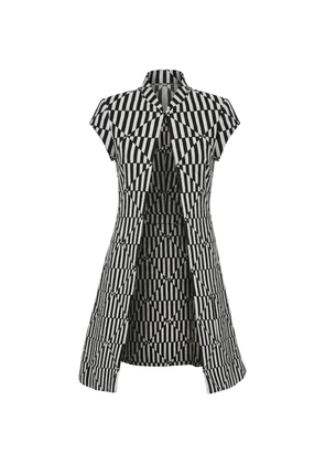 Gareth Pugh geometric-pattern Frock coat - Black