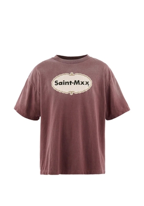 SAINT MXXXXXX logo-print T-shirt - Red