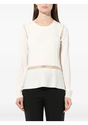 Chloé scalloped-eyelets blouse - White
