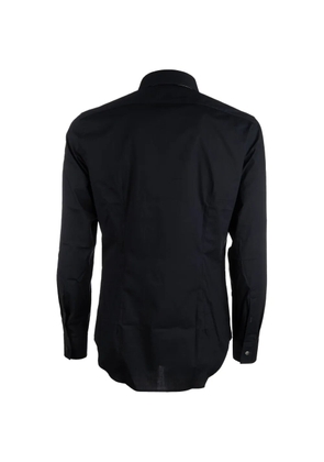 Corneliani button-fastening long-sleeved shirt - Black