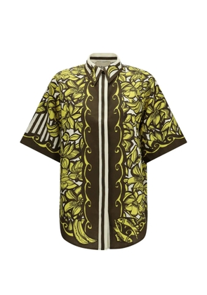 ALEMAIS Mona floral-print shirt - Yellow