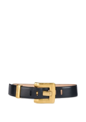 Balmain Anthem calfskin-leather belt - Black