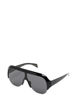 Gucci Eyewear geometric-frame logo-embossed sunglasses - Black