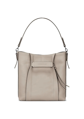Longchamp 3D leather tote bag - Neutrals
