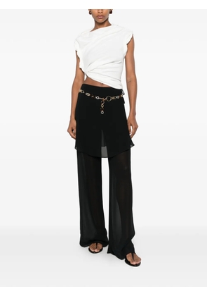 Christopher Esber rolled twisted T-shirt - White